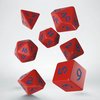 Classic Runic Dice Set Red &amp; Blue (7 stuks)