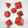 Classic Runic Dice Set Red &amp; Yellow (7)