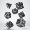Dwarven RPG Dice Set Gray &amp; Black (7)