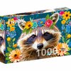 Floral Raccoon (1000) &ndash; Legpuzzel &ndash; Enjoy