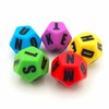 Set Letter Dobbelstenen D12 (20 mm) &ndash; Letterdobbelstenenset &ndash; Spielematerial