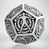 Hit Location Die White/Black D12