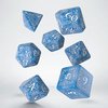 Elvish RPG Dice Set Glacier &amp; White (7 stuks)