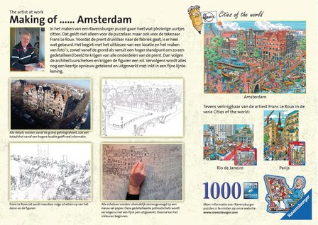 Fleroux: Amsterdam, Cities of the World - Puzzel (1000)