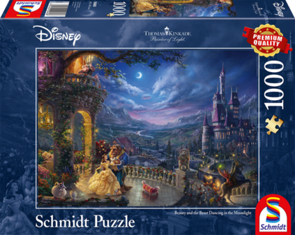 Beauty and the Beast Dancing in the Moonlight - Puzzel (1000)