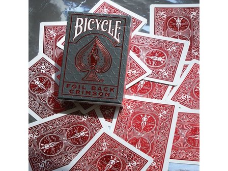 Speelkaarten Metalluxe Crimson Rider Back (Bicycle)