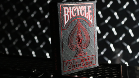 Speelkaarten Metalluxe Crimson Rider Back (Bicycle)