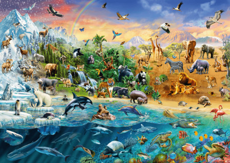 De Wereld van de Dieren - Puzzel (1000)