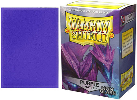 Dragon Shield Card Sleeves (Non-Glare): Standard Purple Matte (63x88mm) - 100 stuks