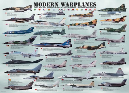 Modern Warplanes - Puzzel (1000)