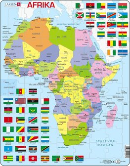 Puzzel LARSEN: Afrika met vlaggen (70)