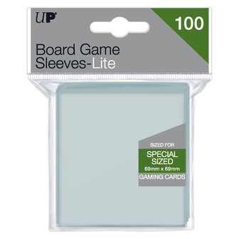 Ultra Pro Lite Board Game Sleeves: Special Sized Square (69x69mm) - 100 stuks
