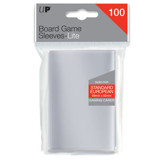Ultra Pro Lite Board Game Sleeves: Standard European (59x92mm) - 100 stuks