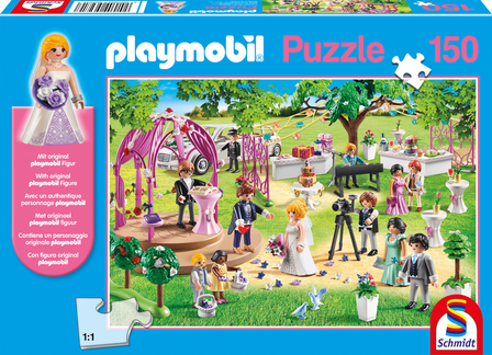 Bruiloft - Puzzel (150) [+ GRATIS PLAYMOBIL MANNETJE]