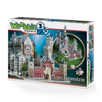Neuschwanstein Castle - Wrebbit 3D Puzzle (890)