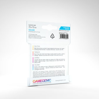Gamegenic Matte Board Game Sleeves: Square (73x73mm) - 50
