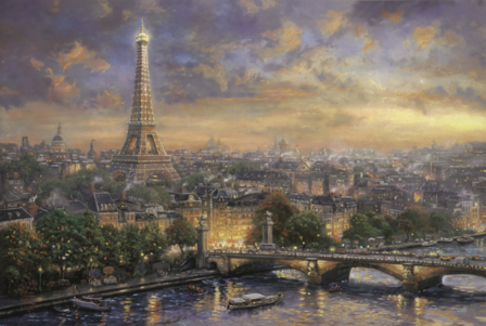 Parijs, stad van de liefde (Thomas Kinkade) - Puzzel (1000)