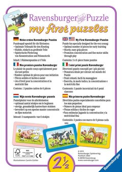 My First Puzzles: Dierenfamilies op de Boerderij - Puzzel (9x2)
