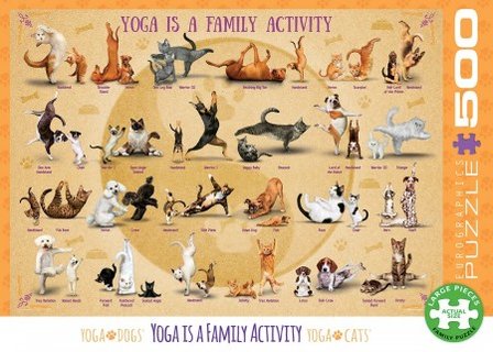 Yoga is a Family Activity - Puzzel (500)