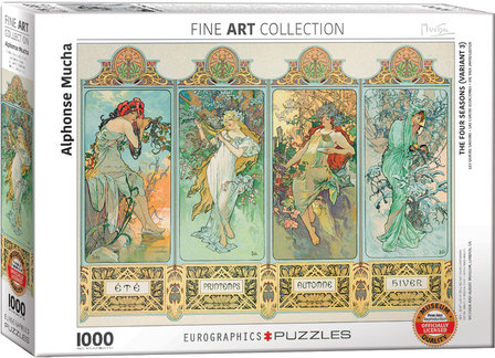 The Four Seasons, Alphonse Mucha - Puzzel (1000)