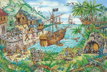 In de Piratenbaai - Puzzel (100)