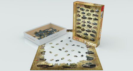 World War II Tanks - Puzzel (1000)