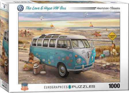 The Love &amp; Hope VW Bus - Puzzel (1000)