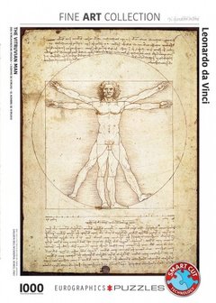 The Vitruvian Man, Leonardo da Vinci - Puzzel (1000)