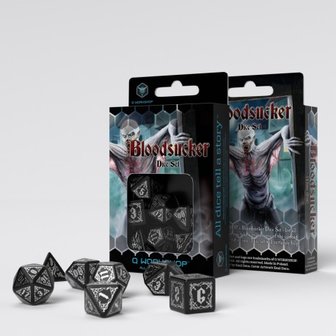 Bloodsucker Dice Set Black &amp; Silver (7)