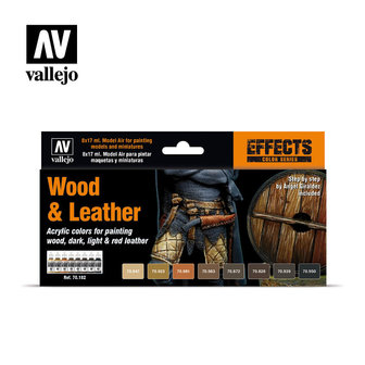 Wood &amp; Leather Painting Set (Vallejo)