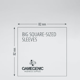 Gamegenic Matte Board Game Sleeves: Big Square (82x82mm) - 50