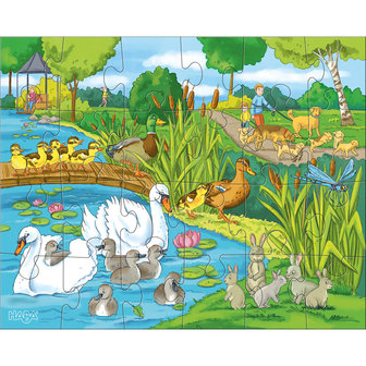 Puzzels: Dierenfamilies (4+)