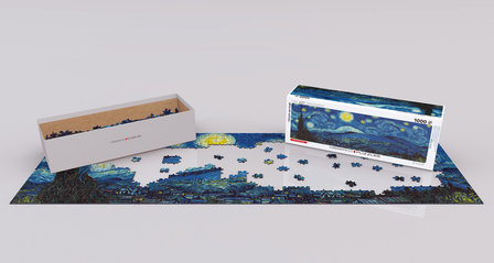 Starry Night, Van Gogh - Panorama Puzzel (1000)