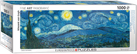 Starry Night, Van Gogh - Panorama Puzzel (1000)