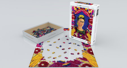 Self Portret: The Frame, Frida Kahlo - Puzzel (1000)
