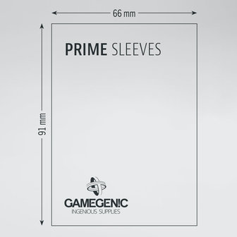 Gamegenic Prime Double Sleeving (66x91mm/64x89mm) - 80