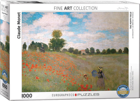The Poppy Field, Claude Monet - Puzzel (1000)