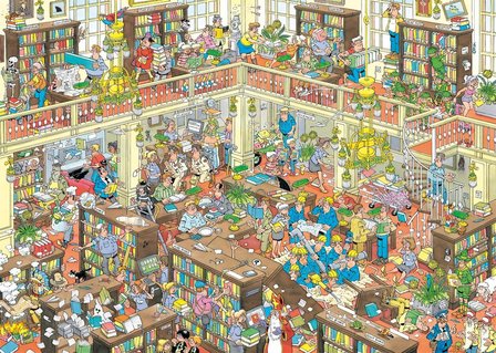 De Bibliotheek - Jan van Haasteren Puzzel (1000)