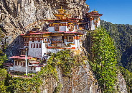 View of Paro Taktsang, Bhutan - Puzzel (500)
