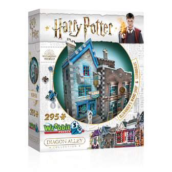 Harry Potter: Potter Ollivander&#039;s Wand Shop &amp; Scribbulus - Wrebbit 3D Puzzle (295)