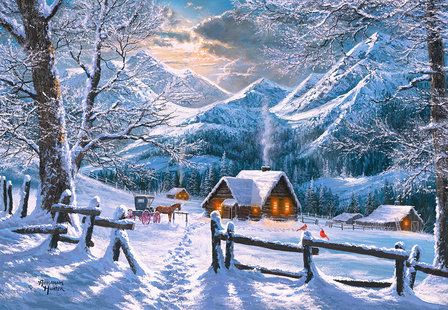Snowy Morning - Puzzel (1500)
