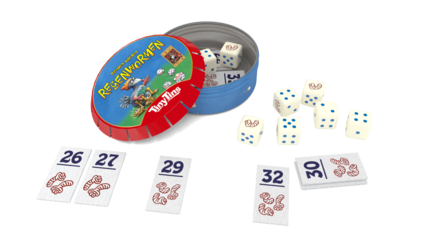 Tiny Tins: Regenwormen | Dobbel Reisspel | 999 Games