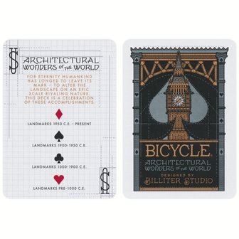 Playing Cards: Architectural Wonders of the World (Bicycle)