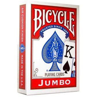 Playing Cards: Jumbo - Red (Bicycle)