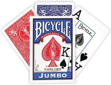 Playing Cards: Jumbo - Blue (Bicycle)