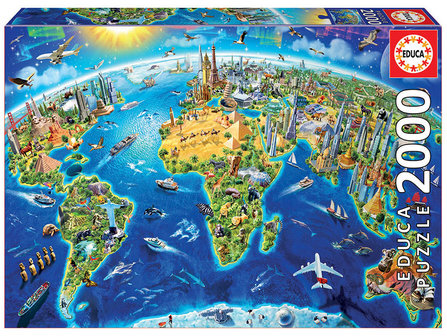 World Landmarks Globe - Puzzel (2000)