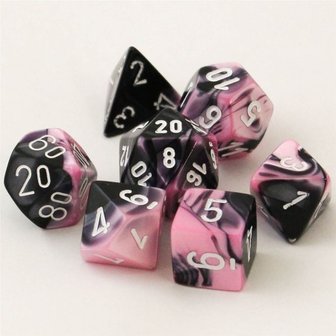 Gemini Black-Pink/White Polydice (7)