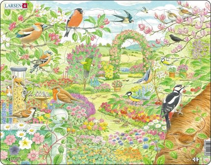 Puzzel LARSEN: Tuinvogels en Bloemen (60)