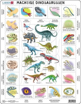 Puzzel LARSEN: Kenmerken van de Dinosaurussen (35)