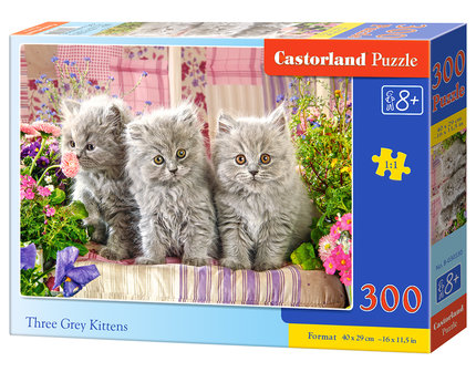 Three Grey Kittens - Puzzel (300)